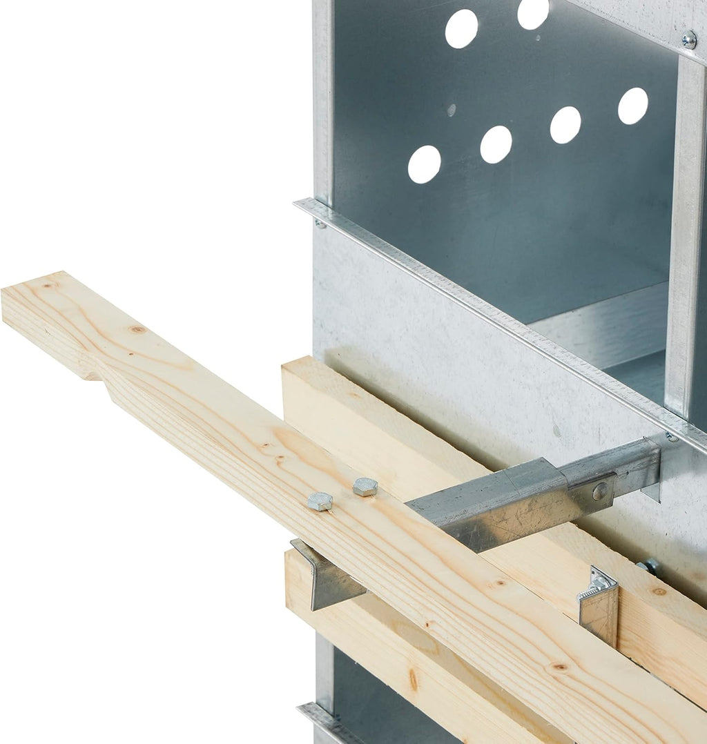 Galvanized Steel 10 Hole 50 Bird Chicken Brooding Box (4 Pack) N9029