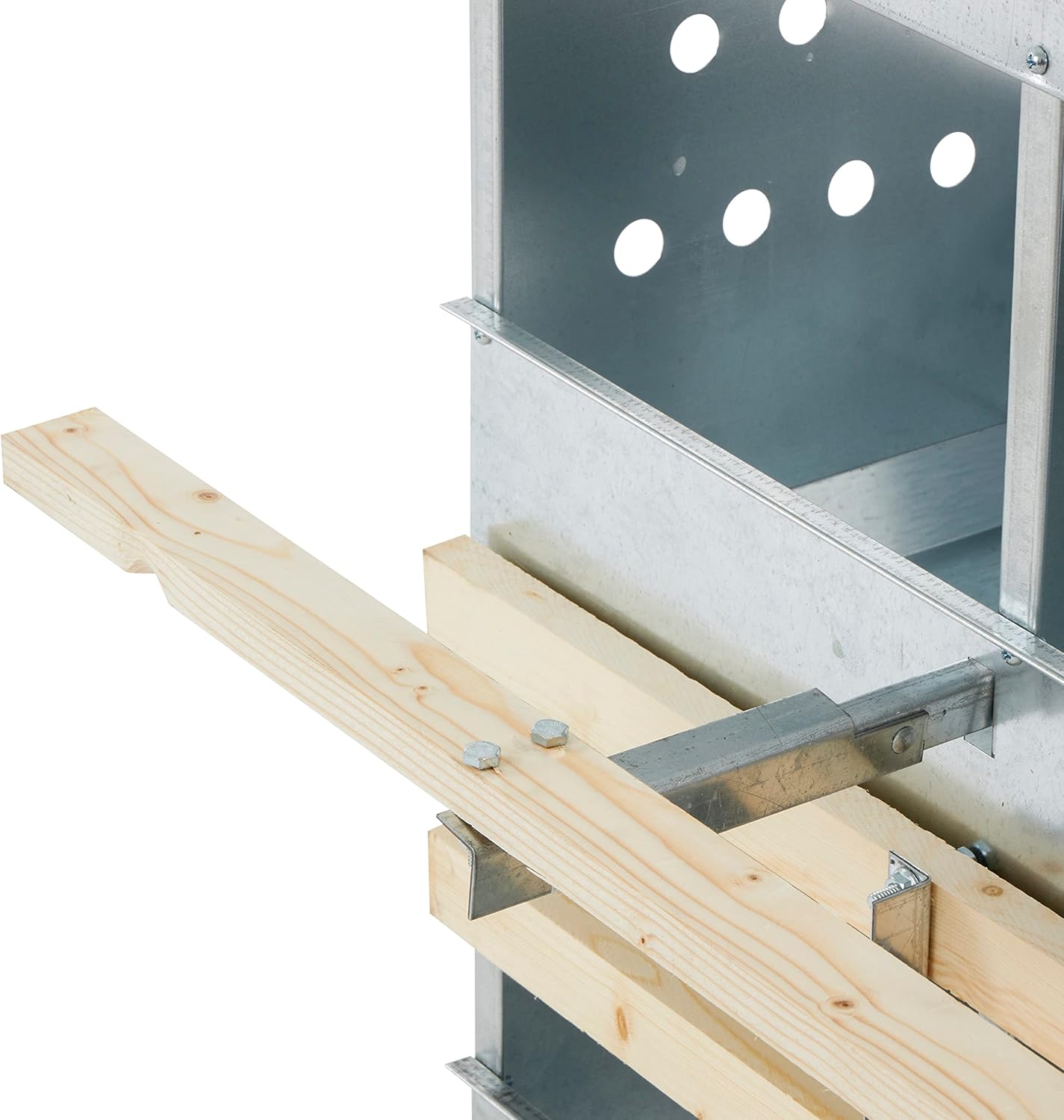 Galvanized Steel 10 Hole 50 Bird Chicken Brooding Box (4 Pack) N9029