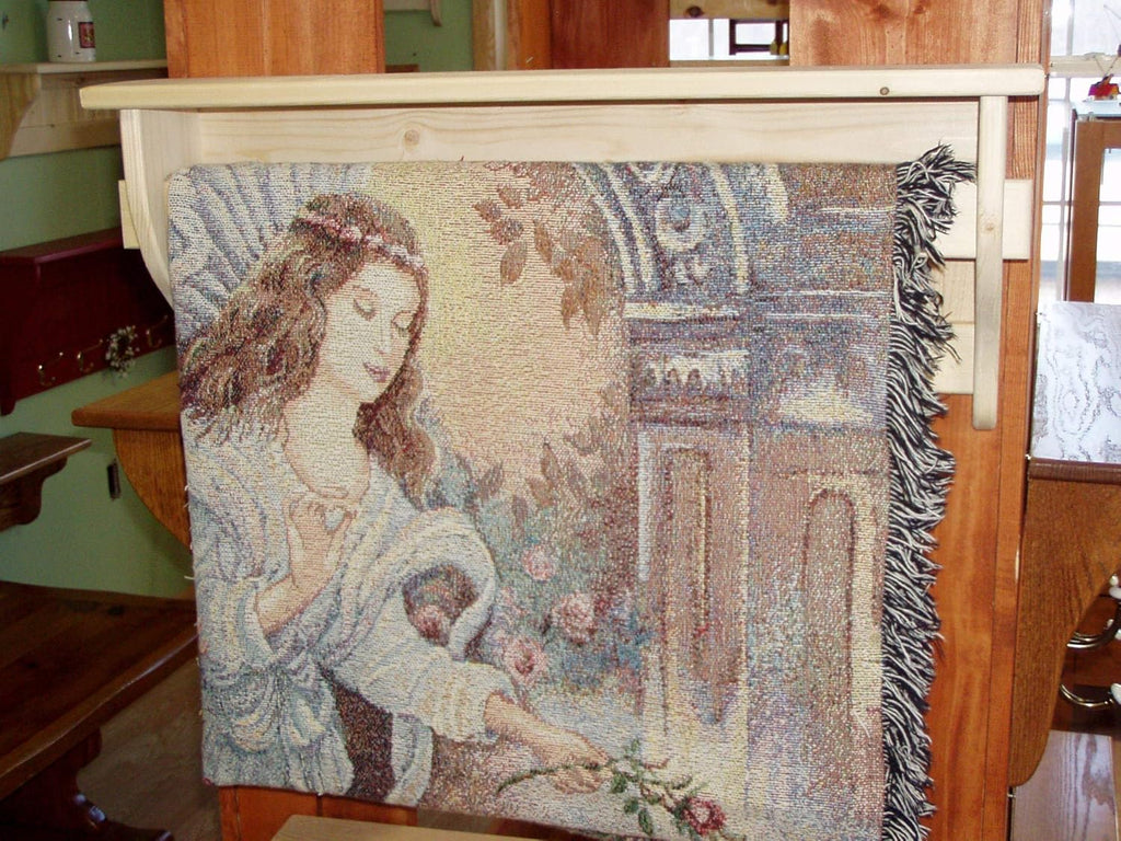 Unfinished Wood Quilt Rack F736862