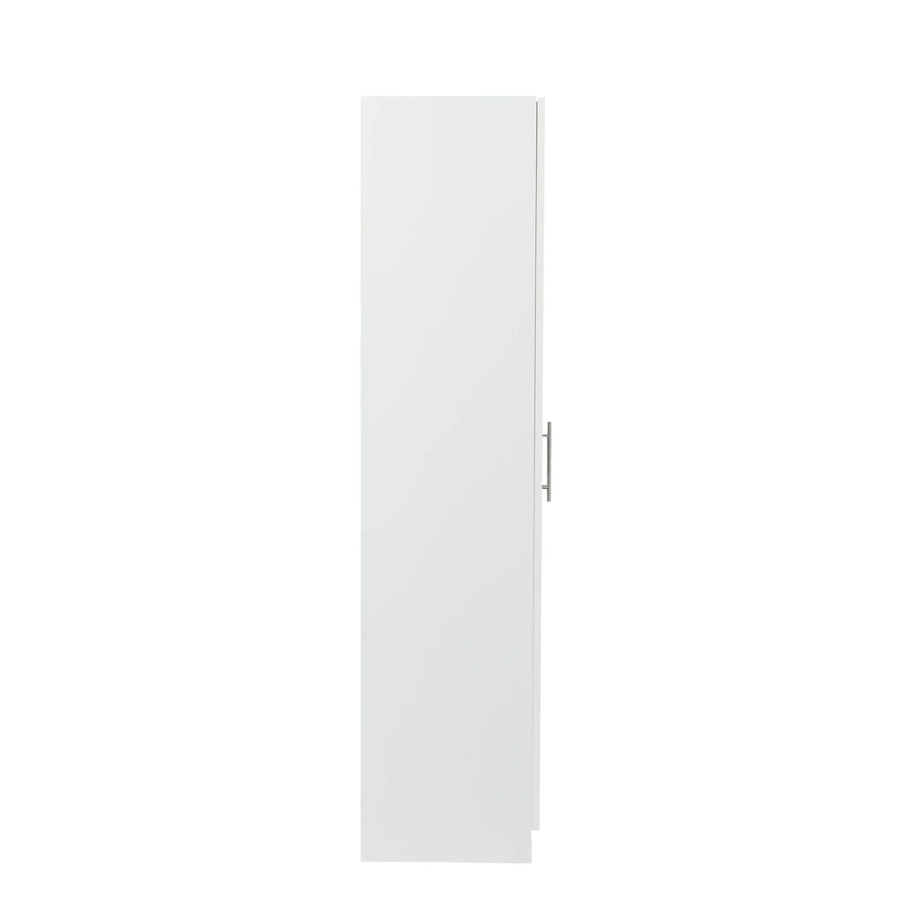 White 2 Door 3 Partition Wardrobe Cabinet Q715