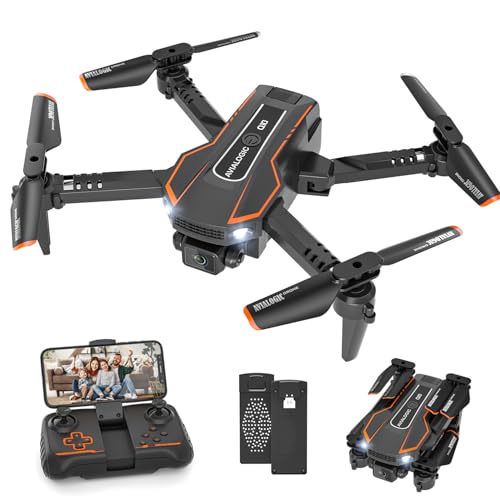 Mini Drone with Camera, Remote Control Helicopter, FPV RC Quadcopter with 1080P Live Video Camera, Gravity Control, 3 Batteries, Carrying Bag X277