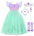 Little Mermaid Costume Princess Dress Outfit Accessories H315
