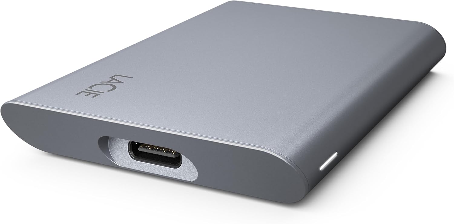 2TB External Solid State Drive Portable SSD - Space Grey, USB-C 3.2 V787771