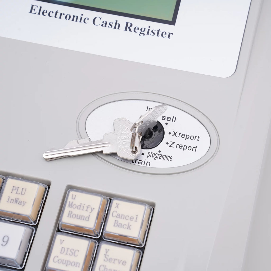 48 Keys Electronic Cash Register with Thermal Printer LED Display H76384