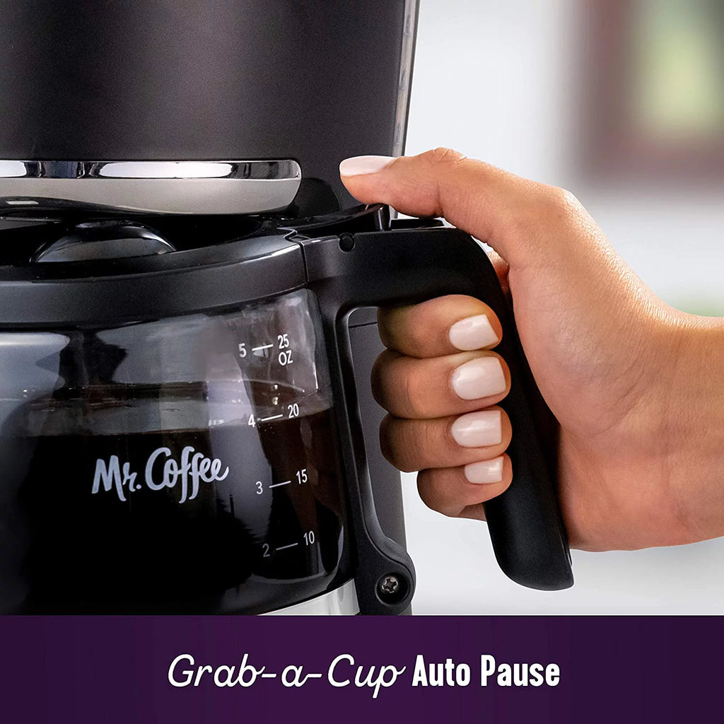 5 Cup Programmable 25 oz. Mini Coffee Maker, Black T450252