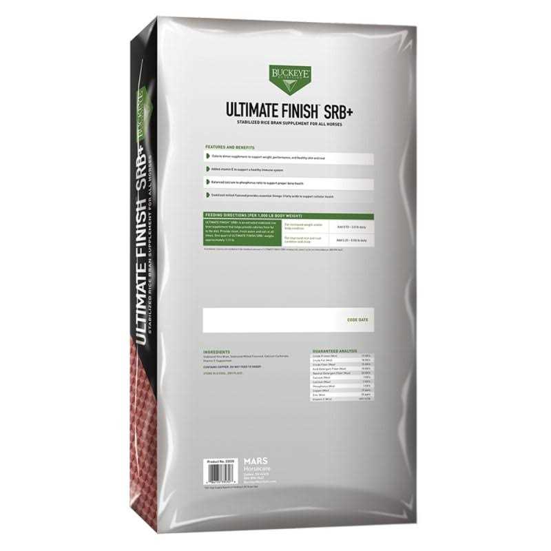 Stabilized Rice Bran Pellets Horse Supplement D550