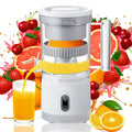Electric Citrus Juicer Squeezer with Pulp Basket, 300ml, USB Charging, BPA-Free (White) F81608