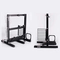 Black Aluminum Alloy Open Air Computer Case R3272