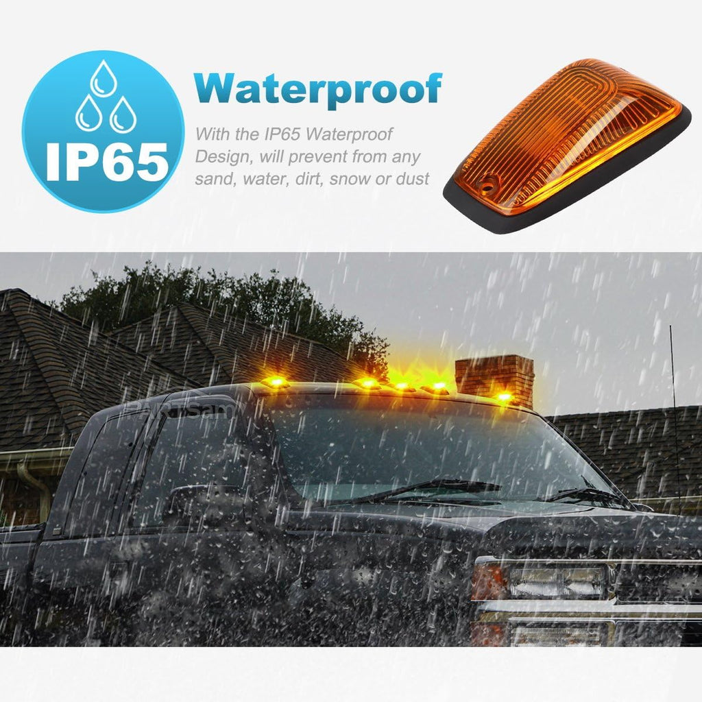 5-5050-SMD Amber LED Cab Marker Roof Running Lights Q86681