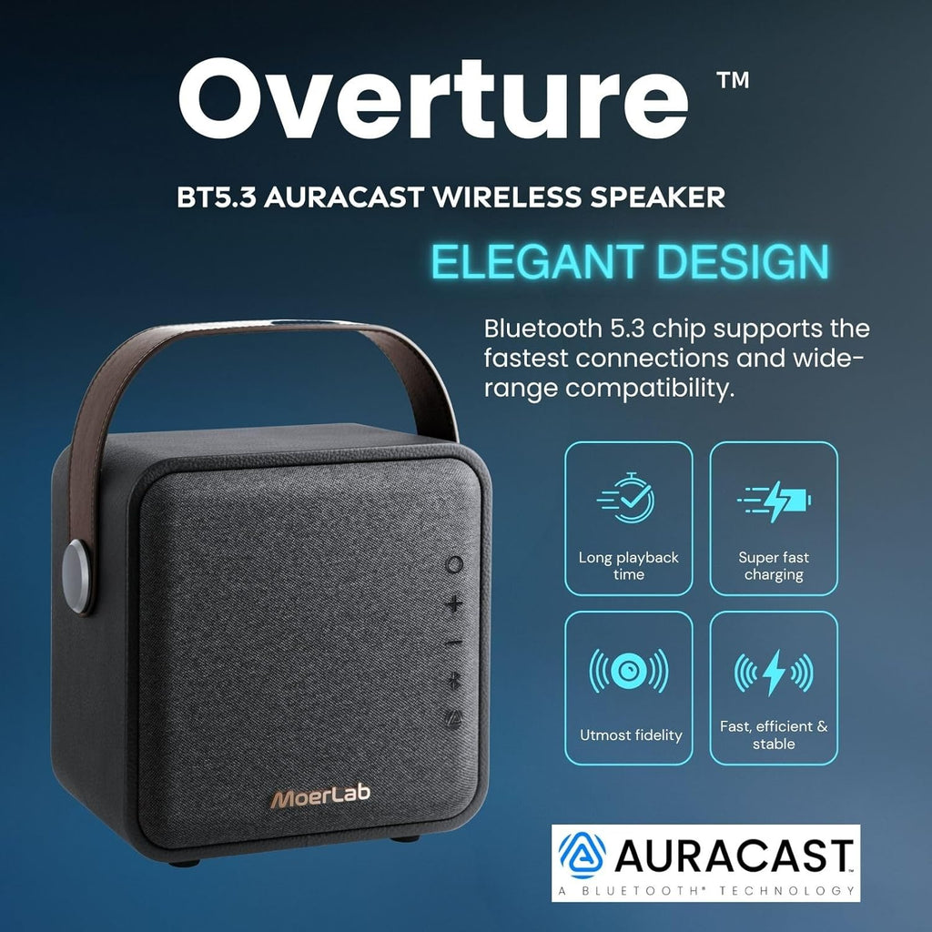 Portable Bluetooth Speaker with 80W Stereo Sound, Deep Bass, 20H Playtime, Bluetooth 5.3 TWS Pairing D951