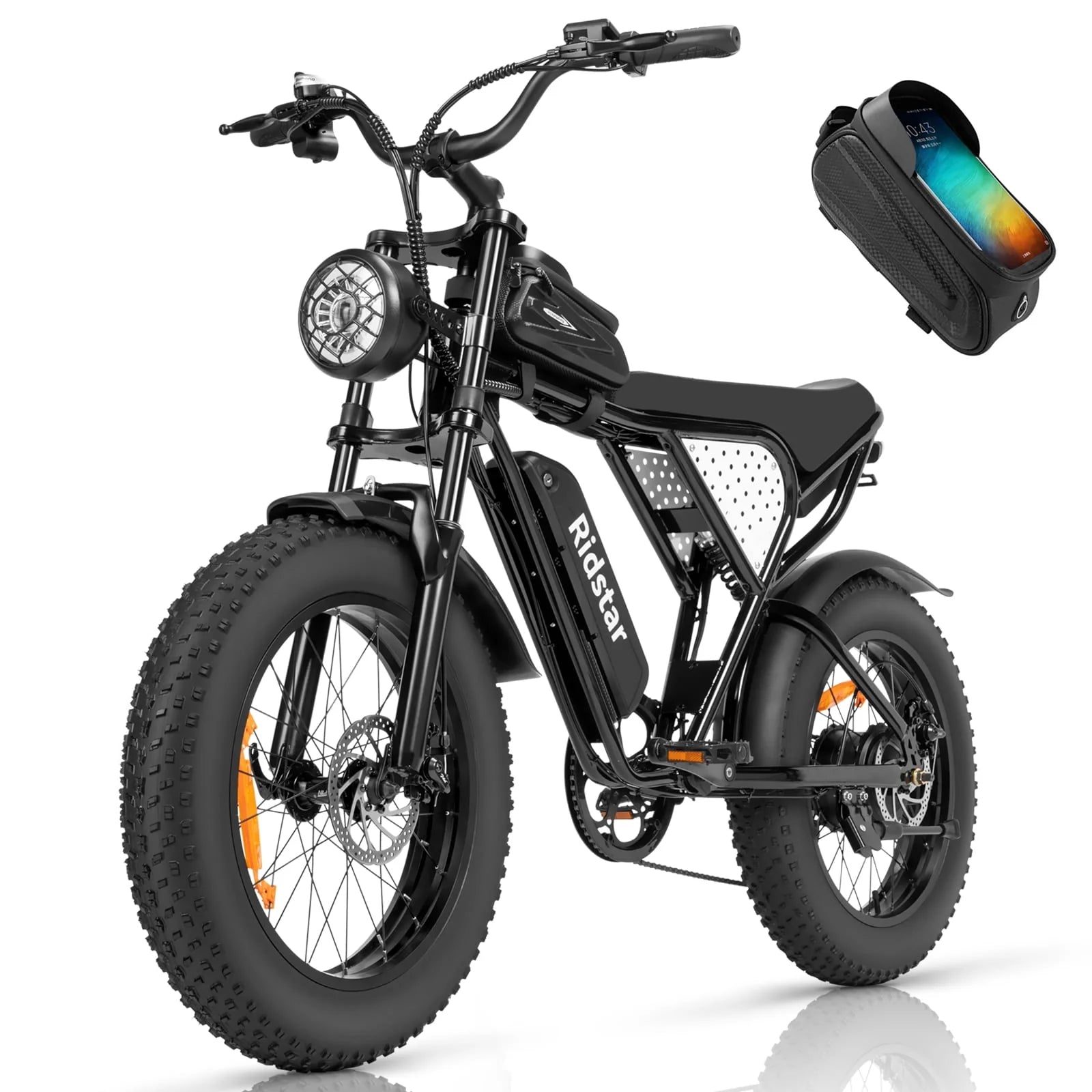 20 Fat Tire 1000W Electric Bike with Removable Battery J133216