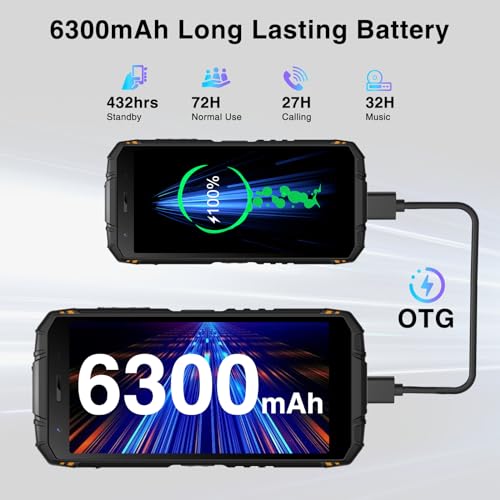 128GB Rugged Smartphone with 6300mAh Battery J84540