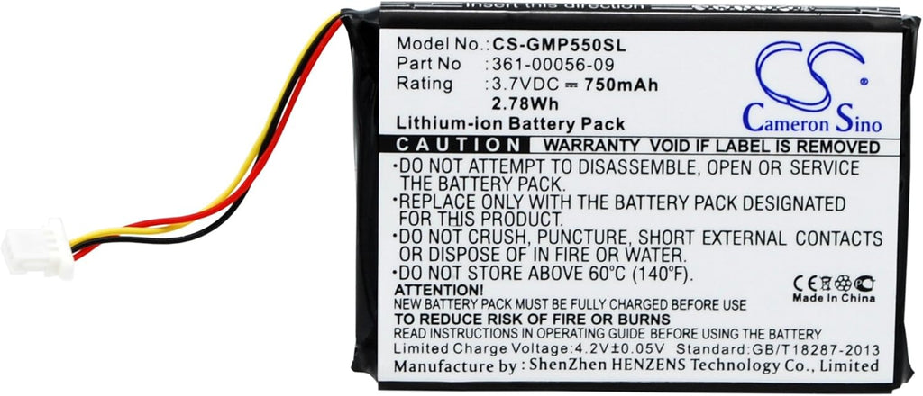 Replacement Battery Compatible with Garmin Pro 550 N776