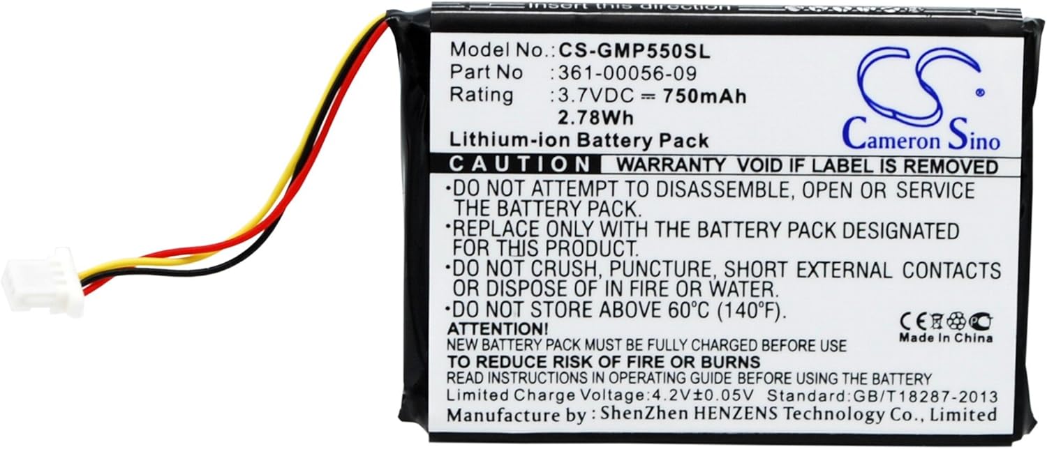 Replacement Battery Compatible with Garmin Pro 550 N776