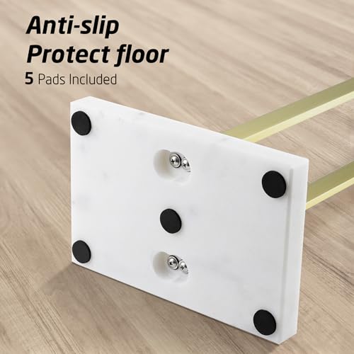 2-Tier Stainless Steel Towel Rack Stand with Marble Base T4825