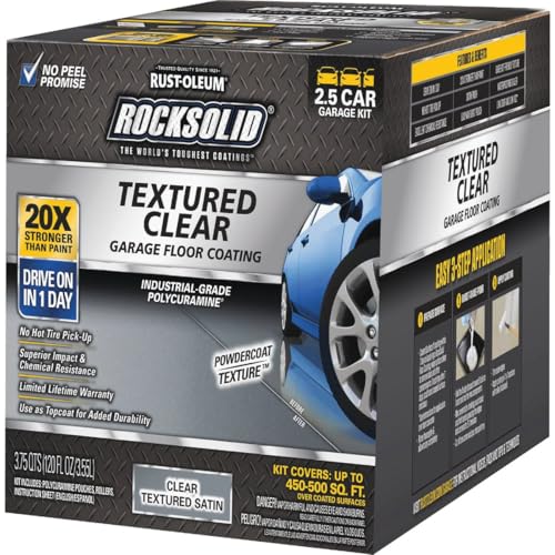 2.5 Car Kit Textured Clear Garage Floor Coating T995