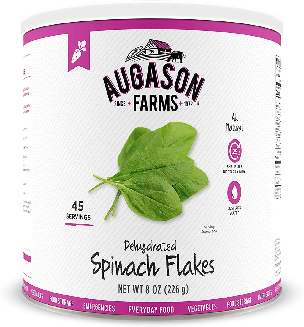Dehydrated Spinach Flakes 8 oz No. 10 Can D899051