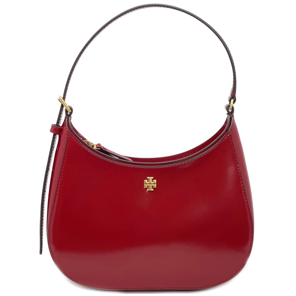 Lipstick Red Small Patent Zip Shoulder Bag F96628