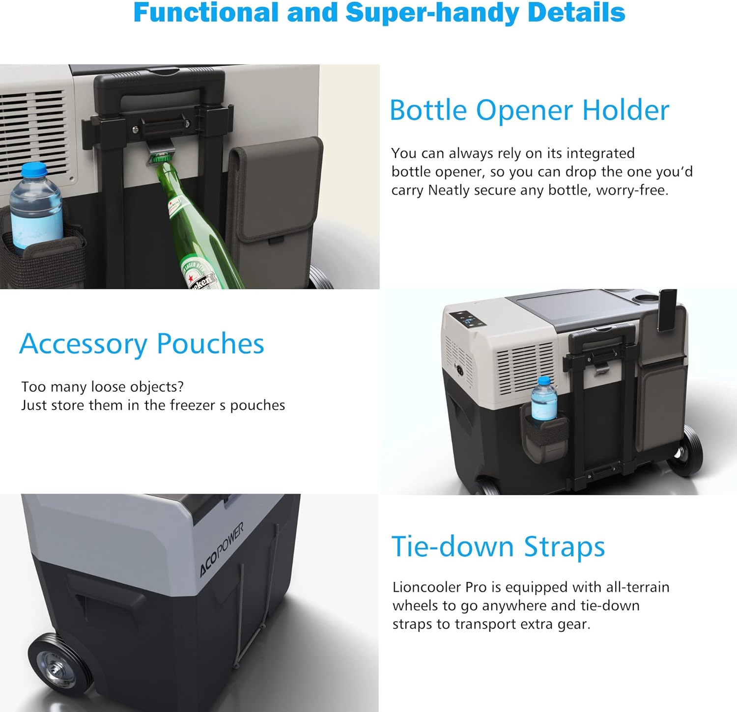 52 Quart Portable Refrigerator Freezer with Rechargeable Battery B7824