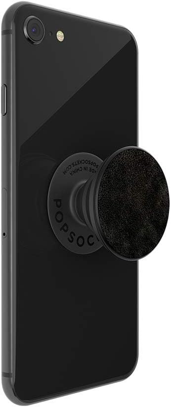 Black Vegan Leather PopGrip Expanding Stand and Grip K848