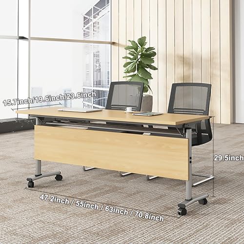 Folding Conference Table with Caster Wheels 4 Pack Y42760