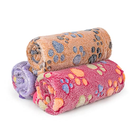 1 Pack 3 Soft Fluffy Fleece Pet Blanket D49191