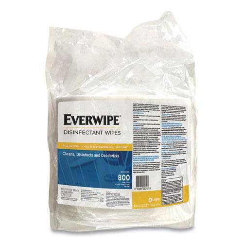Disinfectant Wipes, 6 x 8, 800-bag, 4 Bags-carton D593874