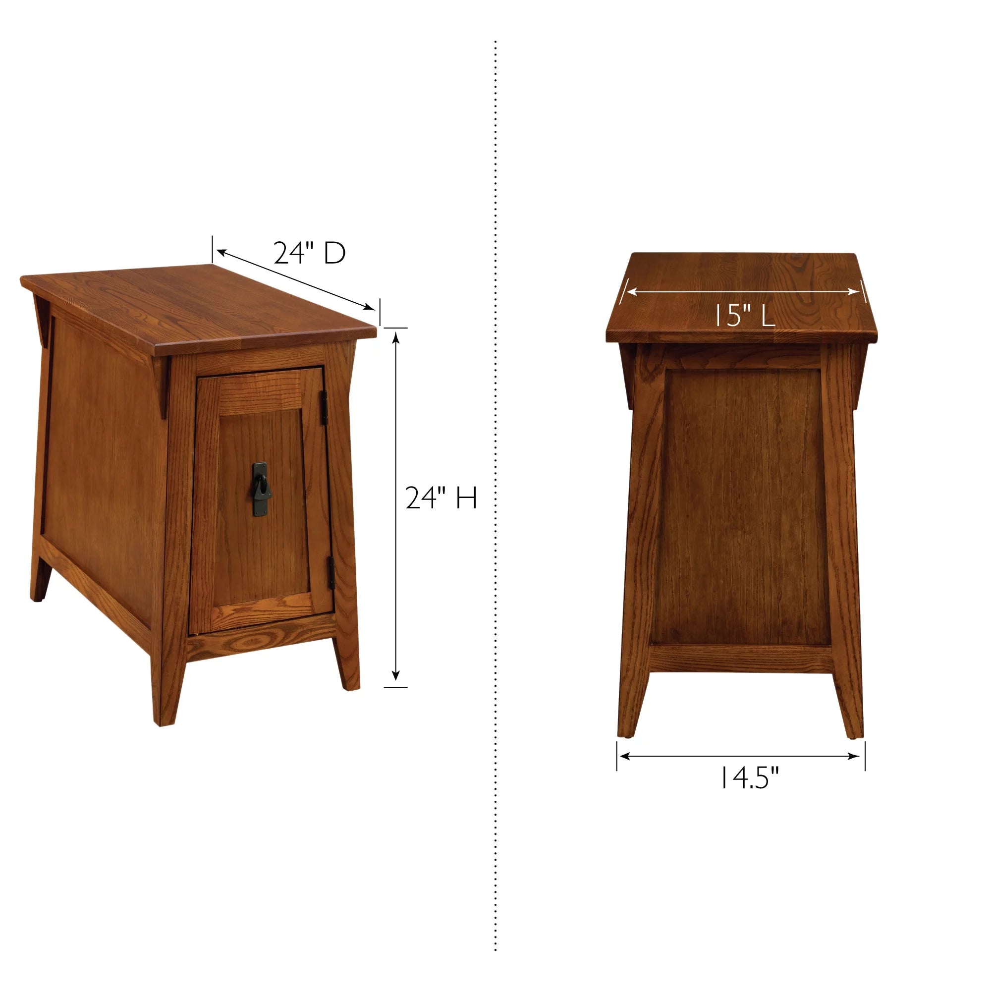 Russet Solid Wood End Table Q27987