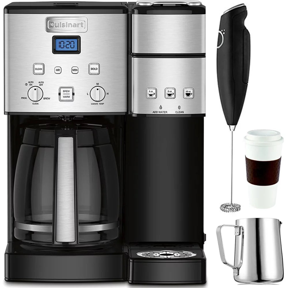 12-Cup Stainless Steel Coffee Maker with Milk Frother S28314