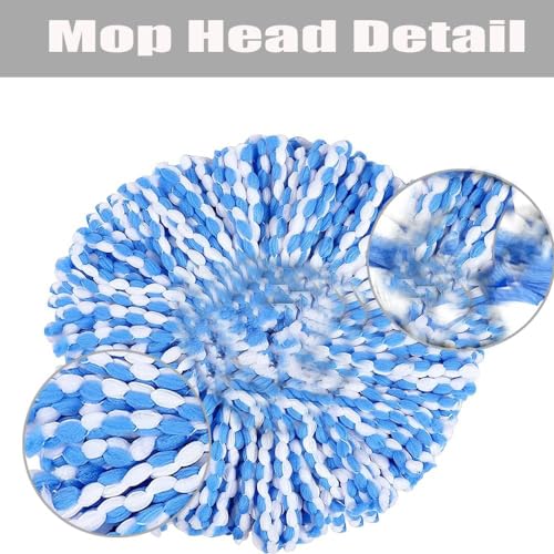 4 Microfiber Mop Refills, 1 Triangle Mop Base and 58in Mop Handle Y9378