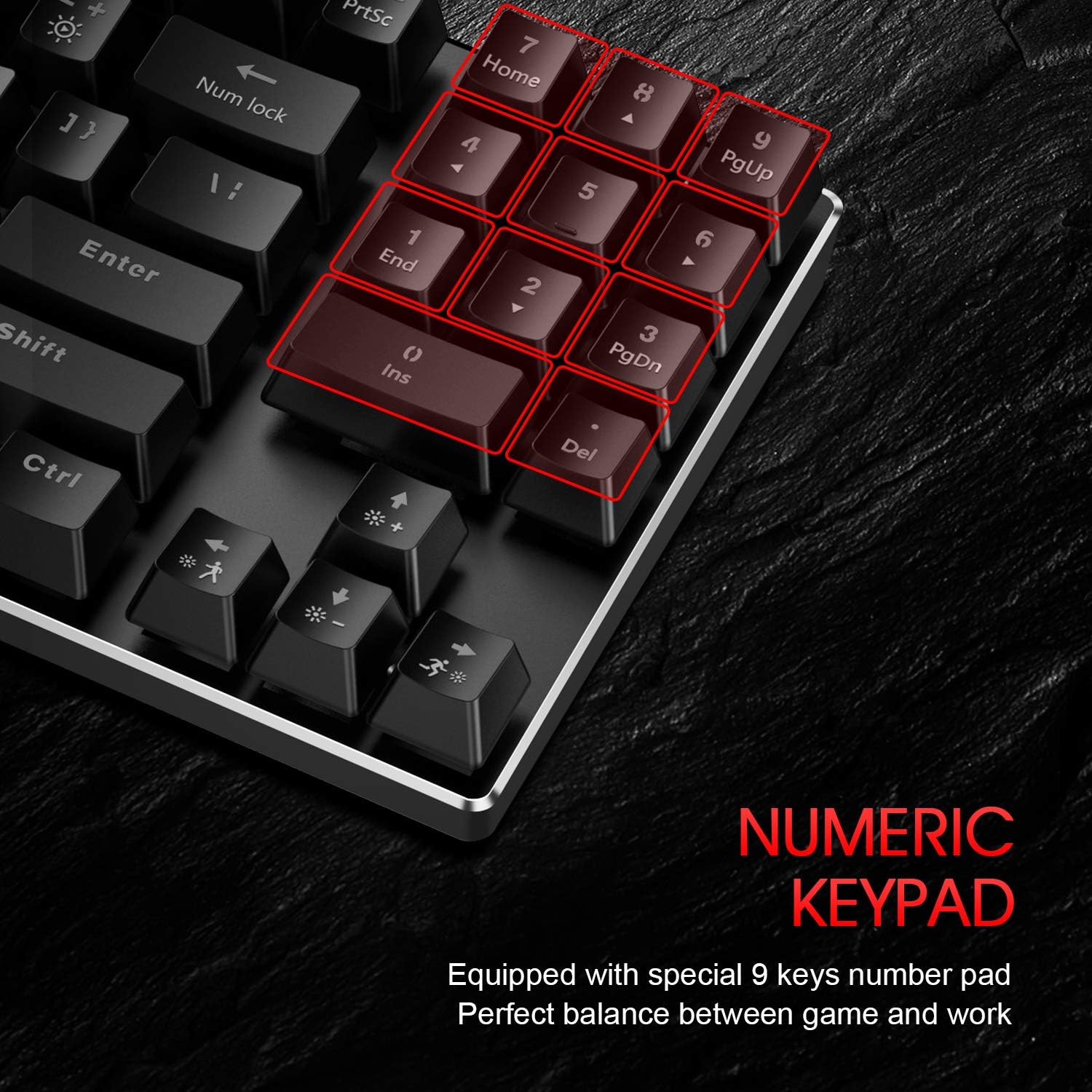 89 Keys Wired Backlit Gaming Keyboard Red Switch with 4800 DPI 6 Button Mouse and Mouse Pad Pack of 2 O8024