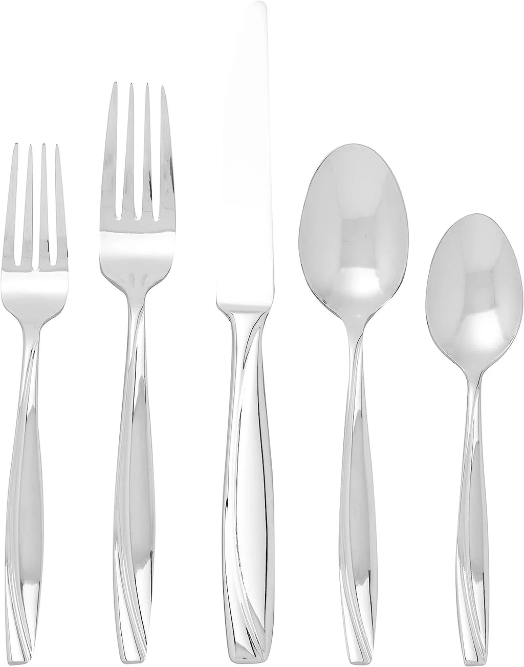 45-Piece Stainless Steel Cutlery Flatware Set, Silver O788622