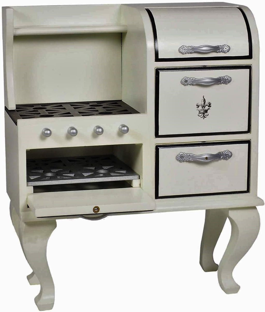 18 Inch Doll Furniture Wooden Cook Stove & Oven N19317