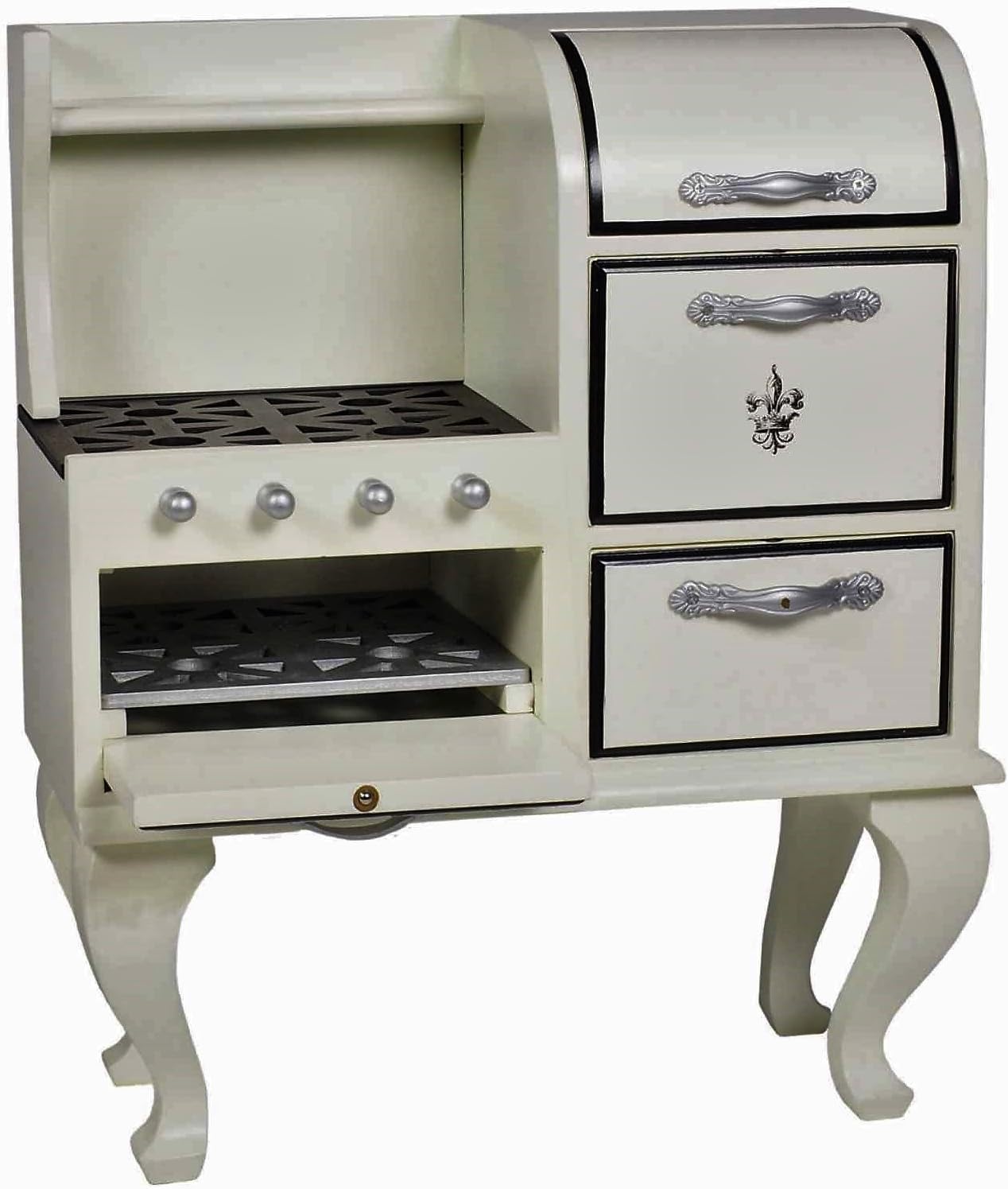 18 Inch Doll Furniture Wooden Cook Stove & Oven N19317