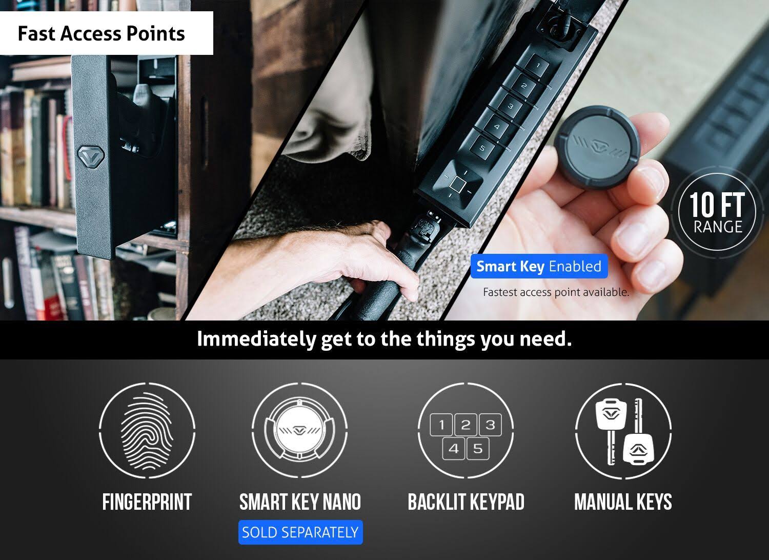 Biometric Bluetooth Slider Safe N2437