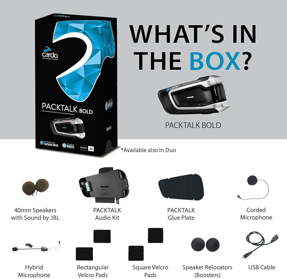 Black Dual 2 Pack Motorcycle Bluetooth Communication System Headset I85381