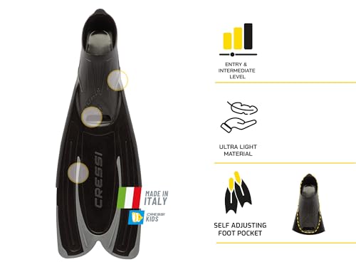 Adult Snorkeling Fins with Full Foot Pocket E785971