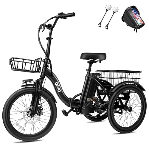 Peak 750W Brushless Motor Folding Trike Ebike with 468Wh Removable Battery Q868669