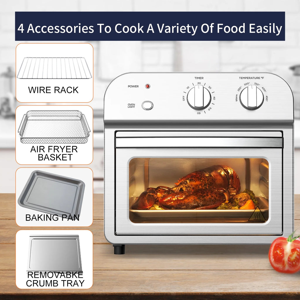 1500W Stainless Steel Air Fryer Toaster Oven Y151083
