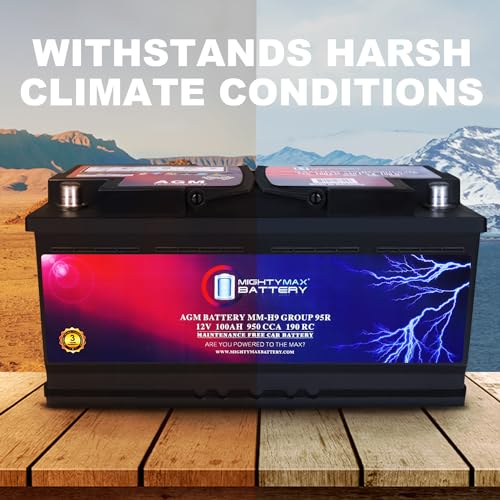 AGM Car Battery 12V 60 AH 680 CCA BCI Group Size 47 R3724