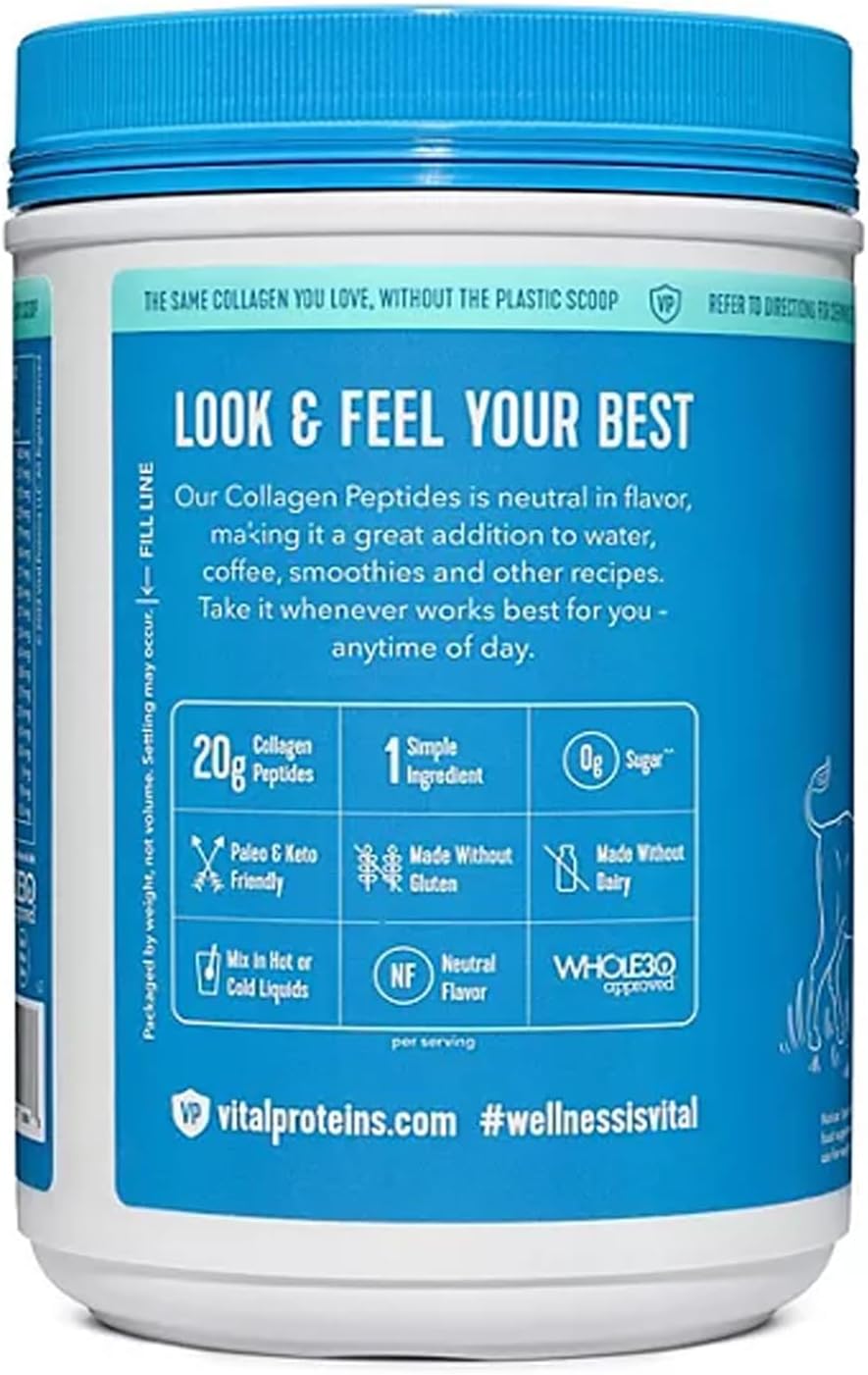 Unflavored Collagen Peptides Powder, 24 oz D4138