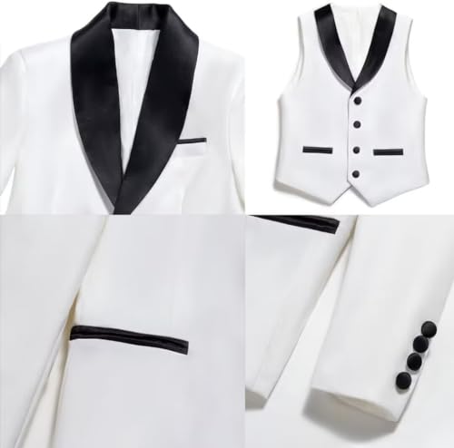 3 Piece Slim Fit Boys Tuxedo Set D875