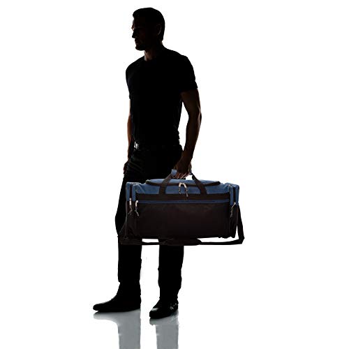 Gray and Black 25" Extra Large Travel Duffle Bag L1906