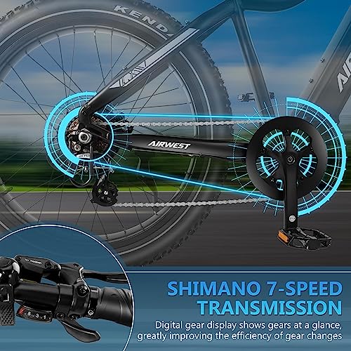 1000W BAFANG Motor 48V 15Ah LG Battery 26" x4.0 Fat Tire Electric Bicycle with Hydraulic Disc Brakes A7168