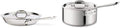 10 Inch Stainless Steel Fry Lid and 3-Quart Stainless Steel Sauce Pan with Lid W78691