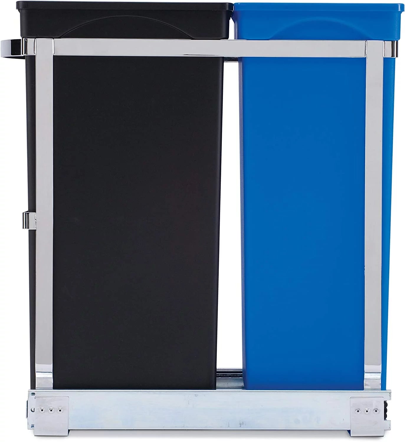 35 Liter Dual Compartment Under Counter Pull-Out Recycling Bin and Trash Can A3533