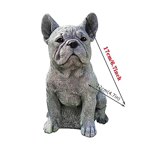 Sitting Dog Resin Statue H746