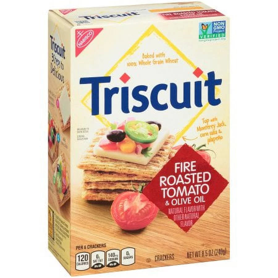 Fire Roasted Tomato & Olive Oil Crackers (Pack of 4) S601