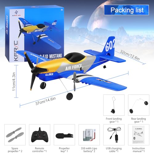 3-Channel 2.4GHZ RC Airplane with 2 Batteries R9580