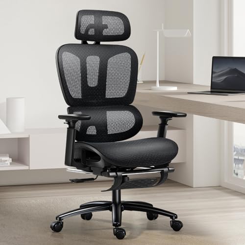 Ergonomic Mesh Swivel High Back Office Chair with Lumbar Support Adjustable Headrest O656794